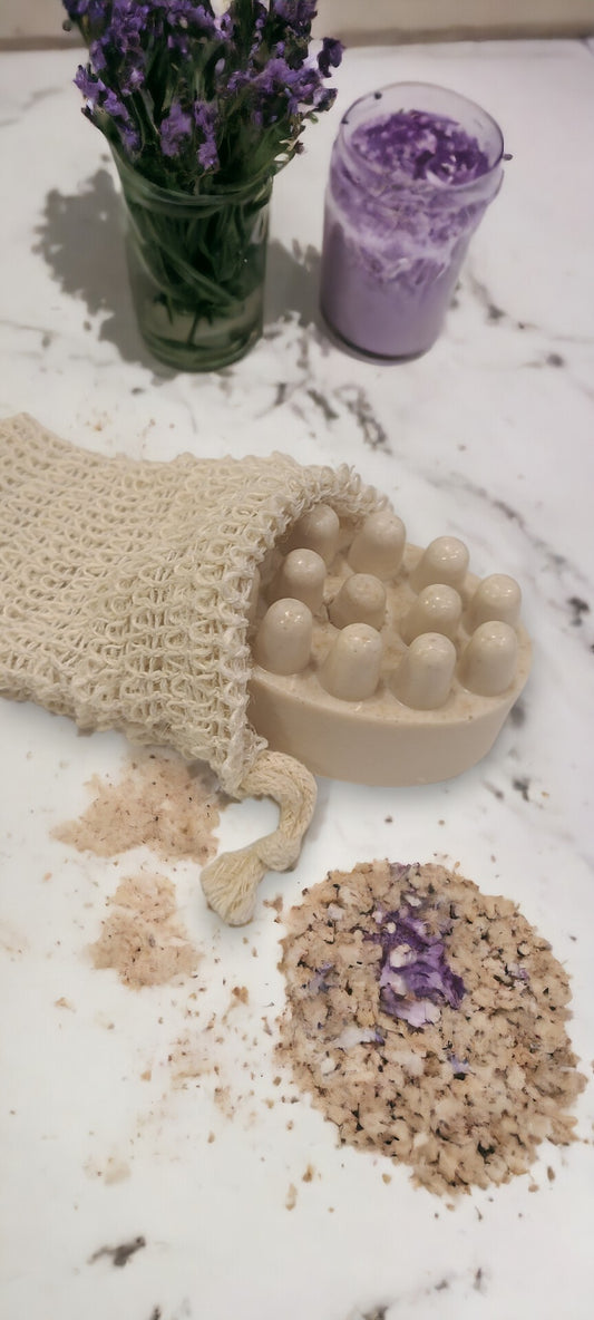 Chesa Wellness- Oatmeal Lavender Exfoliating Soap Massage Bar